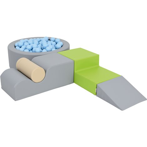 Set de motricitate Blue cu piscina cu bile rotunda, cresa si gradinita - imagine 8